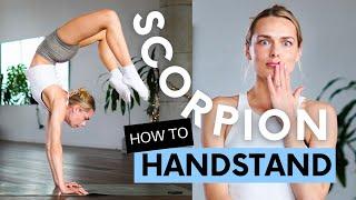 Learn how to do a Scorpion Handstand / Yoga Vrschikasana - Best Tips - Advanced hand balancing, Yoga