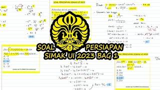 [SIMAK UI 2023] Bahas Soal Ujian Mandiri UI! Tipe soal Matematika yg sring mncul! #simak_ui #mtk