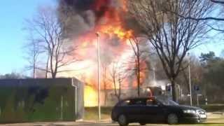 Flammeninferno auf der A7