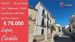 78K, Move into 5 to 7 Bedroom 3 Bath, Townhouse Property for sale in Spain inland Andalucia TH5747