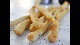 Italian Grissini - Thin and Crispy Breadsticks Recipe by Cooking with Manuela