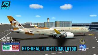 RFS - Real Flight Simulator-  Abu Dhabi to New York||Full Flight||A350||Etihad||FullHD||RealRoute