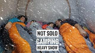Camping in the Heavy Snow - Winter Camping Overnight - Kış Kampı - Yoğun Karda Kamp