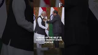 Indian PM Modi Conferred With Egypt’s Highest State Honour In Cairo