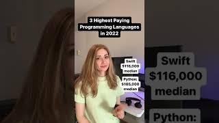 4 Highest Paying Programming Languages in 2022 #shorts