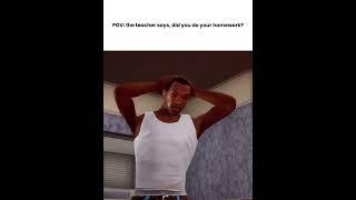 POV: the teacher says, did you do your homework #edit #memes #school