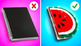 AWESOME SCHOOL HACKS FOR POPULAR STUDENTS! Art Tricks by 123 GO! Galaxy
