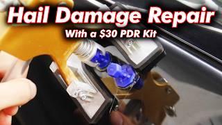 Removing MAJOR Hail Damage with a $30 Paintless Dent Repair Kit - Does it really work?