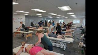 National Academy of Osteopathy Students Practicing Osteopathy Techniques at York University Heights