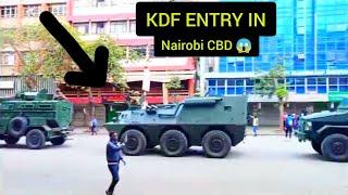 How KDF entered Nairobi CBD. President Ruto couldn't believe.