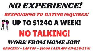 No Experience Non Phone Work From Home Job Up To $1240 A Week No Degree + Grocery + Laptop Giveaways