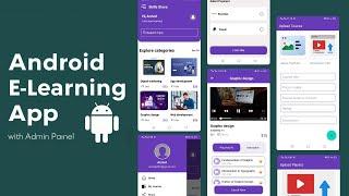 e-Learning App Development | E-Learning Android App | Online e-Learning app in Android Studio