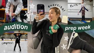 a busy skating week, double axel update, pairs, edge class | preparing for my first audition