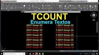 TCOUNT   AutoCAD - Enumera textos