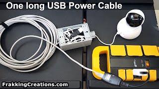 150 ft USB extension cable hack - How to Power USB powered Security Cameras over Long Distances