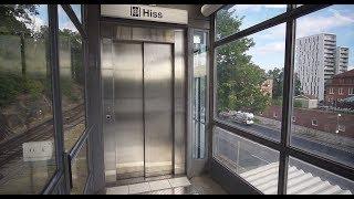 Sweden, Stockholm, Alvik, 2X elevator, subway ride to Stora Mossen