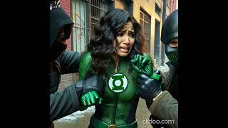 Green Lantern Superheroine Defeated | Superheroine Captured | Tied Up | Superheroine Defeated