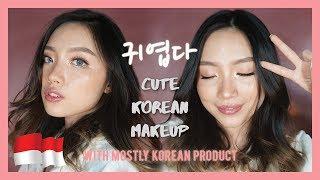 CUTE KOREAN MAKEUP | WITH KOREAN PRODUCT | INDONESIA | ANGELICCA MARTHIN