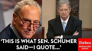 John Kennedy Quotes Schumer's Own Words To Rebut Democrats' Calls For Supreme Court Ethics Bill