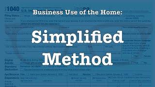 Claiming Expenses for Business Use of the Home Using the Simplified Method