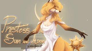 Priestess of the Sun and Moon  SPEEDPAINT  Photoshop CC