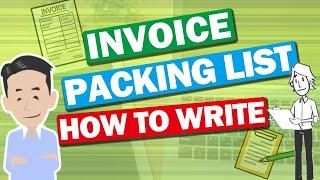 How to write Invoice & Packing List for Exporting cargo? We make a Template for beginners of Trading