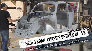 VW Käfer Restauration, volkswagen Beetle, Fusca chassis restoration ,Punktschweißzange vw bug