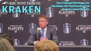 Dave Hakstol Not Happy for Colorado Avalanche's Cale Makar Hit That KOd Kraken's Jared McCann