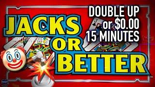 JACKS OR BETTER 9/6 video poker ️ Double Up or $0 in 15 minutes ️ “Full Pay”