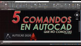 5 COMANDOS-TRUCOS EN AUTOCAD - Español