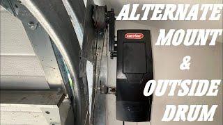 Alternate Mount & Outside Drum - Done! Genie Wall Mount Garage Door Opener