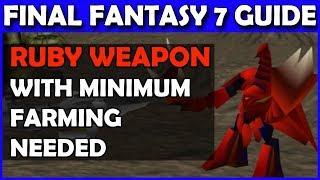 A minimal grinding needed way to kill Ruby Weapon in Final Fantasy 7!