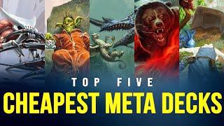 SMASH Your FNM | TOP 5 CHEAPEST MTG Competitive Standard Meta Decks