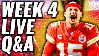 LIVE Week 4 Start/Sit Fantasy Football Advice Q&A | Fantasy Football 2024