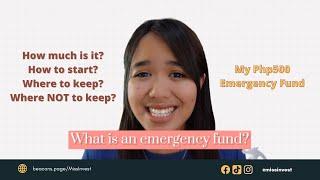 Emergency Fund | Easy Steps to Start | Where to and NOT to keep it?