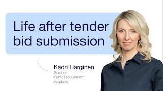 Life after tender bid submission - what comes next? I Sorainen