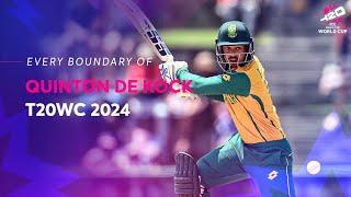 Every Quinton de Kock boundary at T20WC 2024