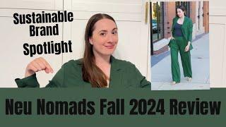 Sustainable Brand Spotlight- Neu Nomads | Fall 2024 Review | Suits and Dress