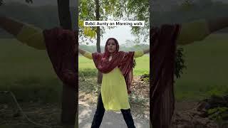 Haryanvi Aunty on Morning walk  #rakhilohchab #comedy #haryanvi #aunty #funny #morning