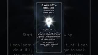 Learn To Do Anything: The How Will Reveal Itself By Starting: "Thought 77" #shorts