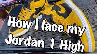 How I lace my Jordan 1 High