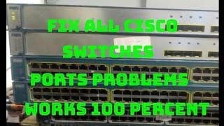 #cisco #networking #switch  Fix all Cisco Switches port problems both poe, works 100 percent