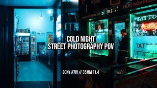 POV Night Street Photography