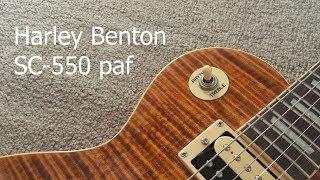 Harley Benton SC550 Paradise Amber Flame -  the flaws, some tones and a quality control parody....