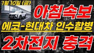 에코프로,금양 2차전지 KBS특보! 에코그룹-현대차 인수합병! 박순혁 "눈물의 감격 ㅠㅠ"  #2차전지#에코프로#에코프로머티#LG에너지솔루션#포스코홀딩스#엔켐 #LG엔솔