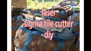 laser sigma tile cutter diy(in Korea) 전자일개미의 타일 탐구생활#86 레이저시그마