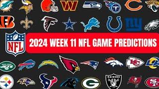 NFL Game * PREDICTIONS * for Week 11