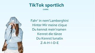 Zahide - TikTok Sportlich | German & English Translation (Lyrics) #Zahide #TikTok #Sportlich #2024