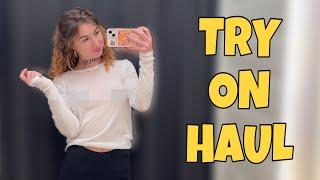 [4K] NEW See-Through Try On Haul | Transparent Clothes With Polly