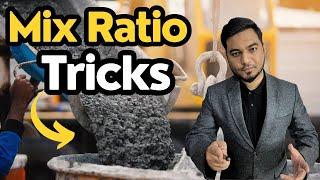 Concrete Mix Ratio Tricks || Learn Mix Ratio Tricks || कंक्रीट मिश्रण अनुपात युक्तियाँ